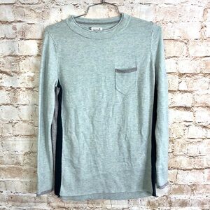 Smartwool Shadow Pine Pocket Sweater in Frosty Green Heather Size XS